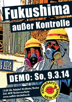 Fukushima Demo Plakat